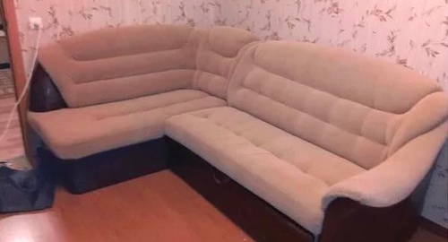 Перетяжка углового дивана. Белово