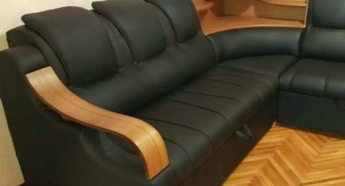 Перетяжка кожаного дивана. Белово